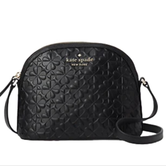 kate spade Handbags - Kate Spade Hollie Clover Geo Embossed Extra Large Dome Crossbody Bag Purse